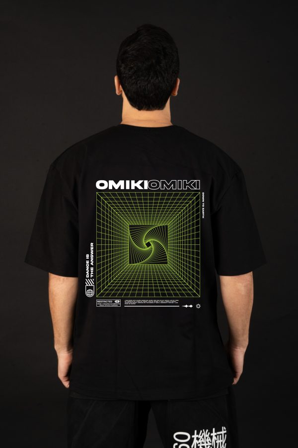 Black Oversized Tee - Dance Is The Answer