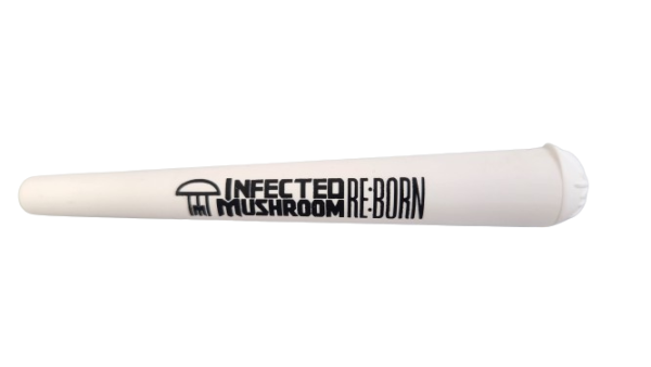 Branded white plastic hanger - IM
