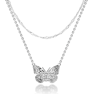 שרשרת כסף - פרפר