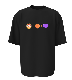 חולצה שחורה - Emojis