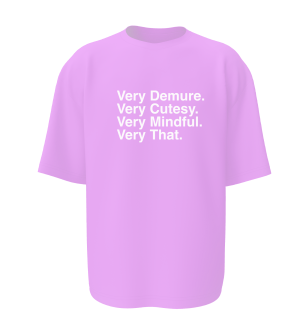 חולצה סגולה- Very Demure