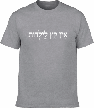 אין קץ לילדות - חולצת יוניסקס אפורה